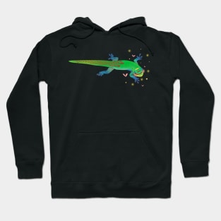 Kawaii Gold Dust Day Gecko Hoodie